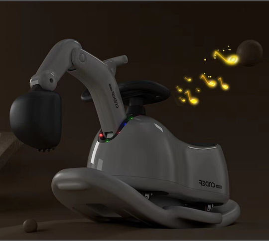 Alista Home 3 în 1 Excavator- Rocker & Yo Yo Mașină Ride On pentru 12+ luni Cu Sunete Albă
