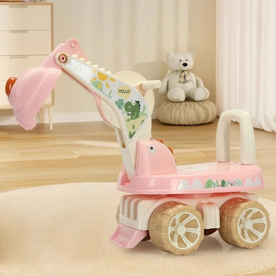 Alista Home Excavator Mașină Ride On Pentru 12+ Luni Cu Sunete Roz