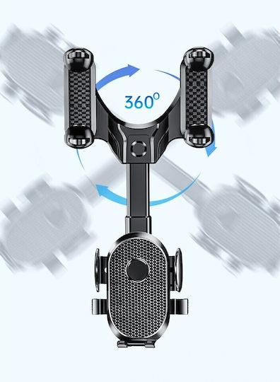 Alista Home Auto Handyhalterung Rückspiegel Aus ABS 360° Verstellbar Schwarz