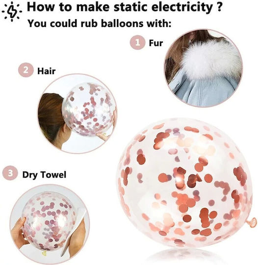 Set 15 Latex Luftballons Rose Gold 30cm