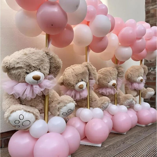 Set 12 Geburtstags Luftballons Latex Rosa mit LEDs 25cm