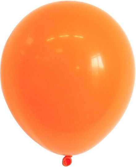 Set of 12 Birthday Latex Balloons Orange 30cm