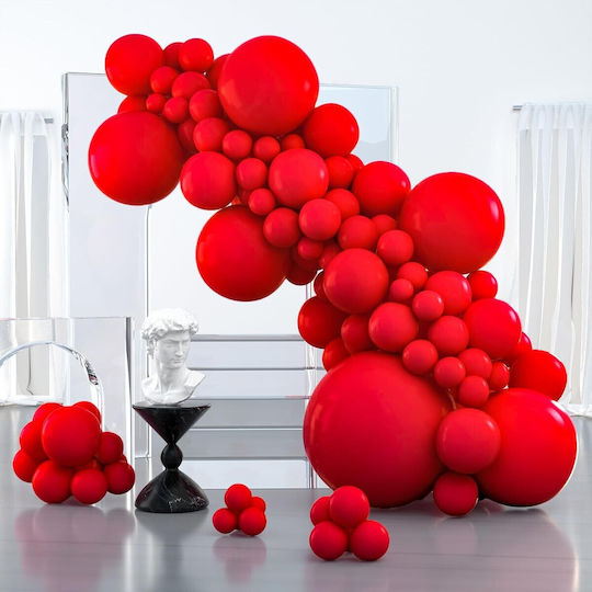 Set 10 Red Latex Balloons 13cm