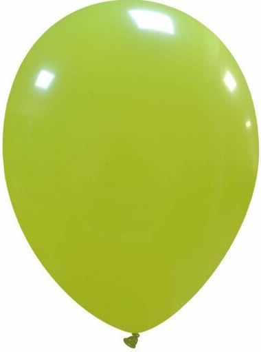 Set of 12 Birthday Latex Balloons Green 25cm
