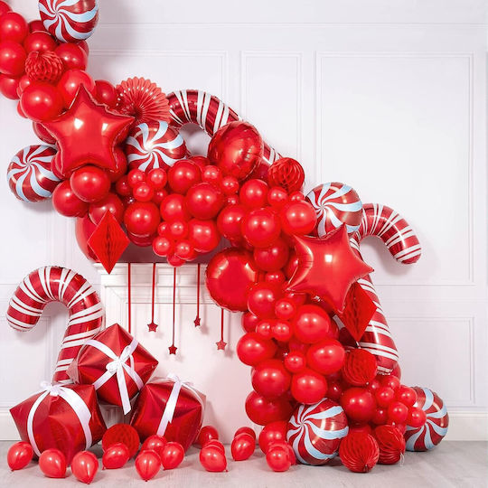 Set 12 Geburtstags Luftballons Latex Rote 25cm