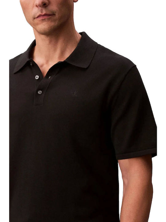 Short Sleeve Polo Black Shirt