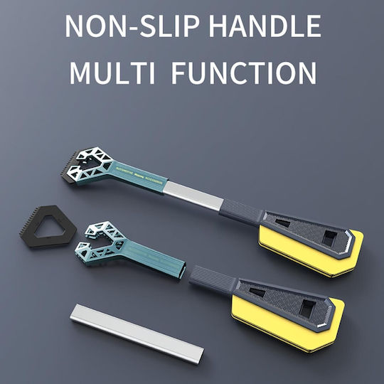 Răzuitor de Zăpadă Auto cu Două Capete Alista Home Universal pentru Îndepărtarea Zăpezii de pe Mașină Mâner Ergonomic Detasabil Pentru Geamuri Caroserie Ușor de Folosit 61x12,5 cm Albastru