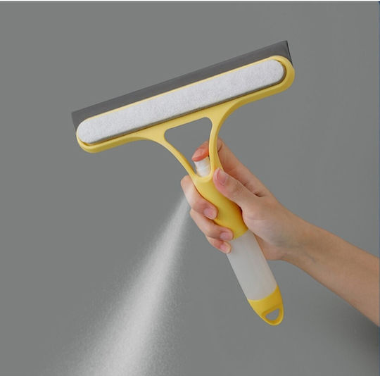 Răzuitor De Curățare 3 În 1 Alista Home Multifuncțional Pentru Casă Mașină Sticlă Cu Pulverizator Răzuitor Din Silicon Burete 21,5 X 25,7 Cm Galben