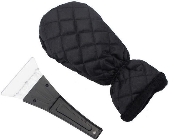 Set Răzuitoare de Gheață cu Mănușă Alista Home Impermeabil Izolație din Bumbac 31 x 15 cm Negru