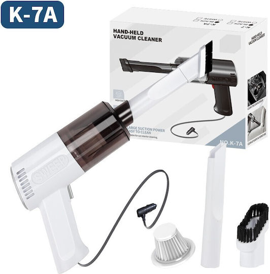 Alista Home Aspirator De Mână Pentru Mașini Cu Cablu Bricheta 12V 120W Alb