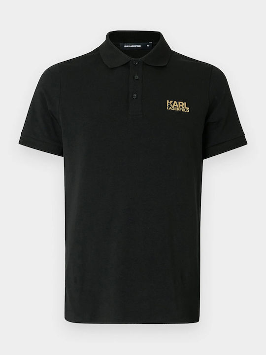 Polo Herrenbluse Kurzarm Schwarze