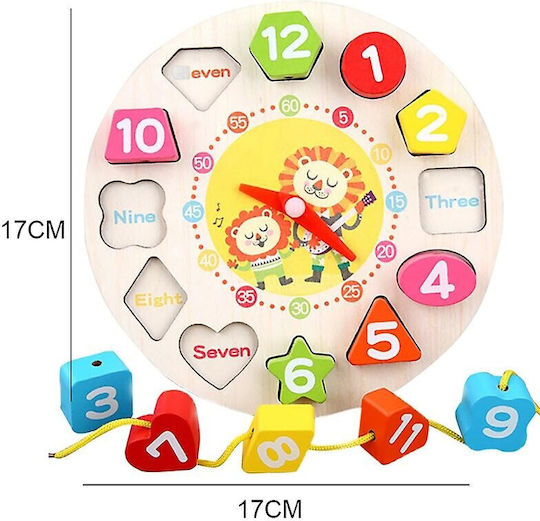 Alista Home Montessori Εκπαιδευτικό Παιχνίδι Εκμάθησης Ώρας από Ξύλο 126090