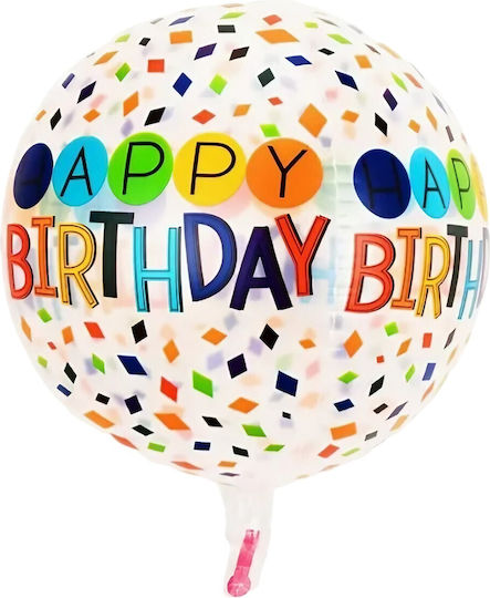 Geburtstags Luftballon Folie Jumbo Weiß 63cm