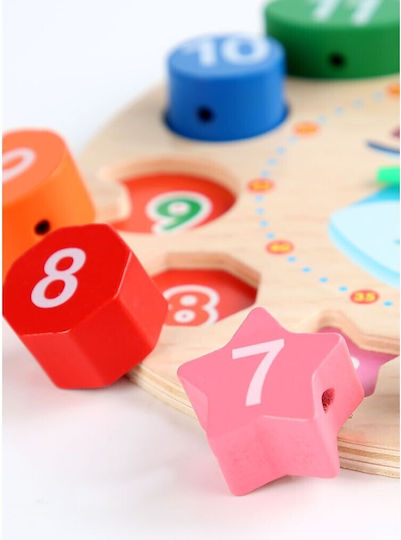 Alista Home Montessori Εκπαιδευτικό Παιχνίδι Εκμάθησης Ώρας από Ξύλο 125883