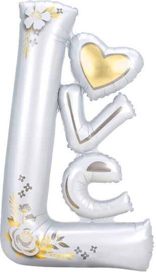 Foil Jumbo White Letter 110cm