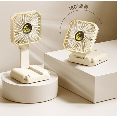 Ventilator Portabil Alista Home Suport Gât Birou Telefon 14 X 7 Cm Încărcare USB ABS 3 Viteze Alb