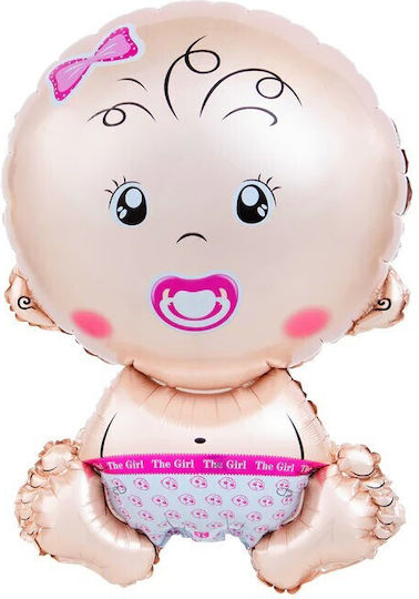 Balon Nașterea Unui Copil Folie Jumbo Roz 73 cm