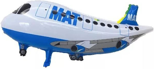 Balon Zi De Naștere Avion Folie Jumbo Alb 82.5 cm