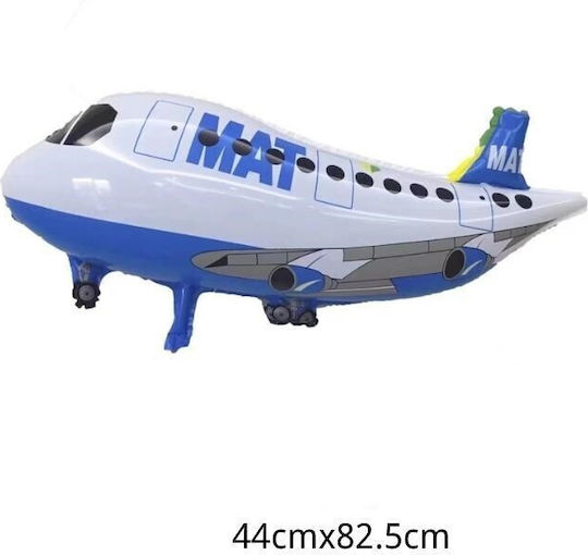 Balon Zi De Naștere Avion Folie Jumbo Alb 82.5 cm