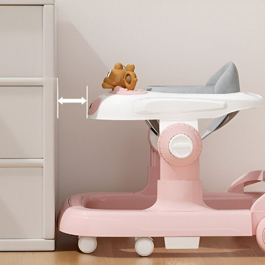 Alista Home Baby Walker with Music Pink
