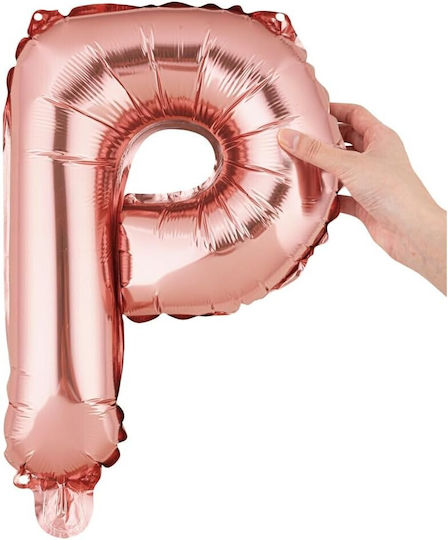 Scrisoare Ρ Folie Rose Gold 40 cm