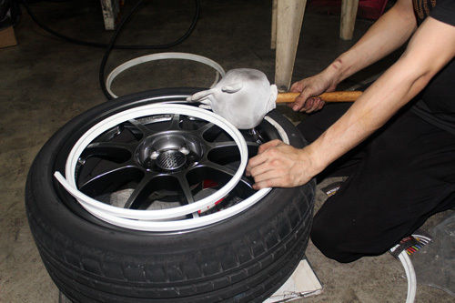 Premium Quality Wheel Protection Set 4 Plastic Rings Color Black