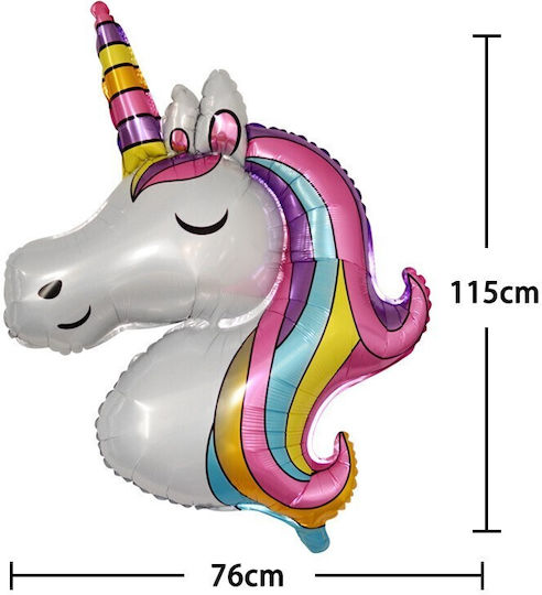 Alista Home Geburtstags Luftballon Einhorn Folie Jumbo Mehrfarbig 115cm