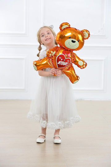 Balon Ziua Îndrăgostiților Folie Jumbo Maro 63 cm