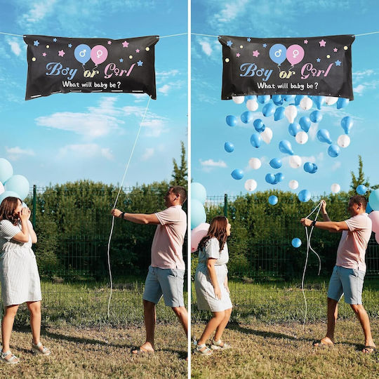 Balon Dezvăluire De Gen Latex Jumbo Roz 120 cm