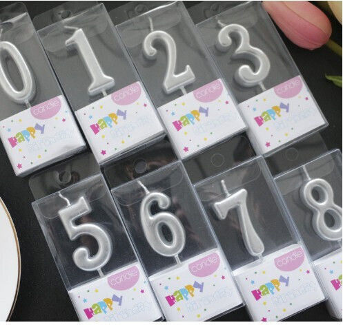 Lumânare De Tort Alista Home Număr 0 Model Party 4.5 X 2.5 Cm Parafină Argintie