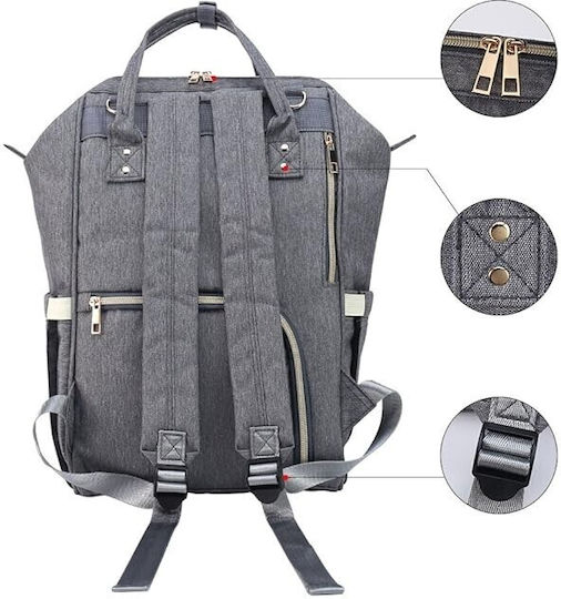 Alista Home Geantă-Alaieră Tip Rucsac Gri 43x18x26cm