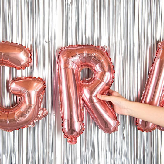 Scrisoare R Folie Rose Gold 40 cm