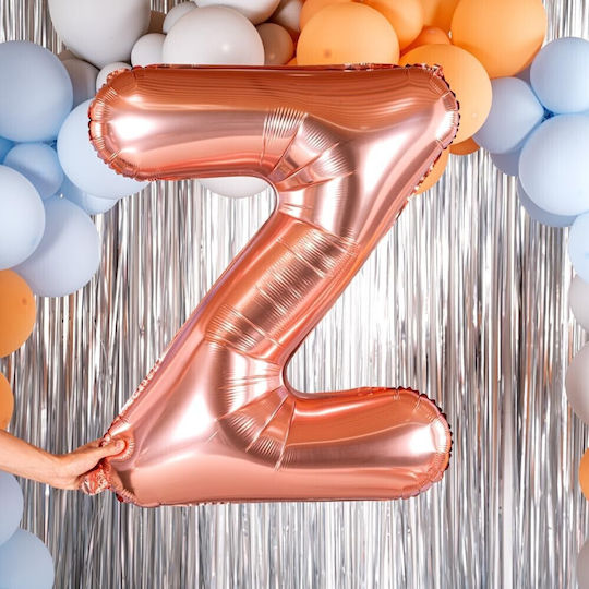 Scrisoare Ζ Folie Jumbo Rose Gold 80 cm