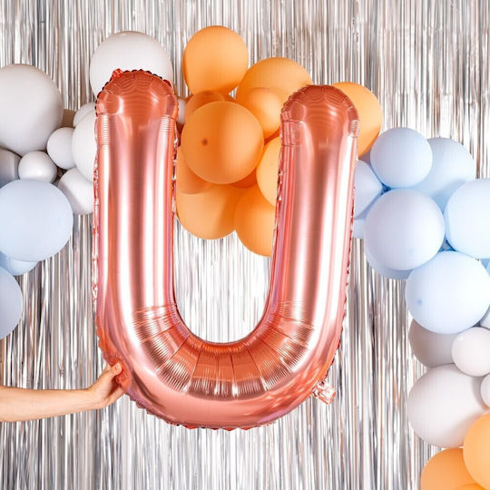 Scrisoare U Folie Jumbo Rose Gold 100 cm