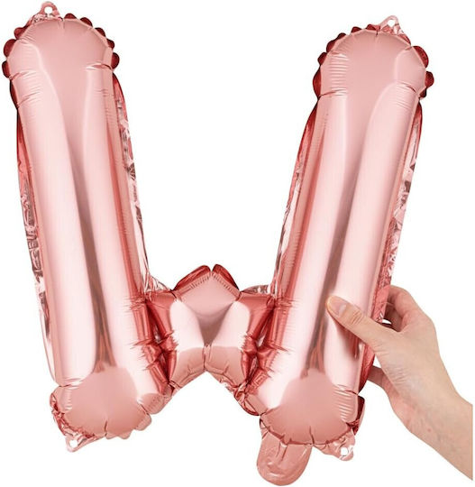Scrisoare W Folie Rose Gold 40 cm