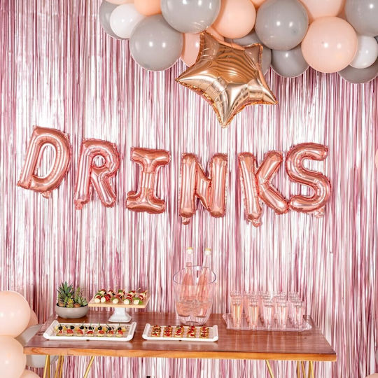 Scrisoare D Folie Rose Gold 40 cm