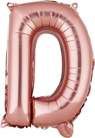 Scrisoare D Folie Rose Gold 40 cm