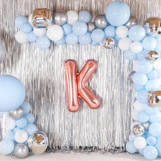 Buchstabe K Folie Jumbo Rose Gold 80cm