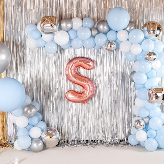 Buchstabe S Folie Jumbo Roségold 80cm