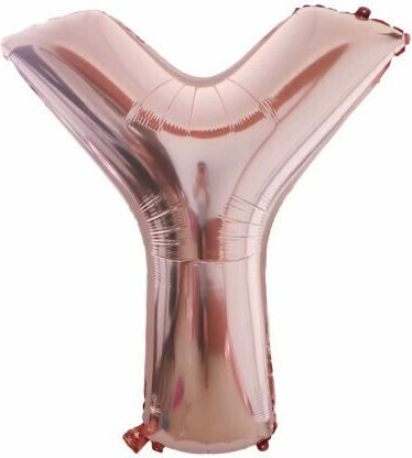 Buchstabe Υ Folie Jumbo Roségold 80cm