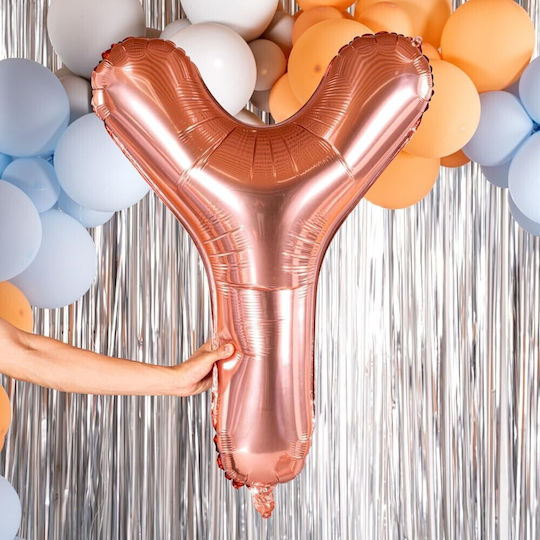 Buchstabe Υ Folie Jumbo Roségold 80cm