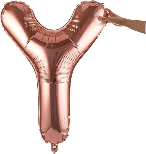 Buchstabe Υ Folie Jumbo Roségold 80cm