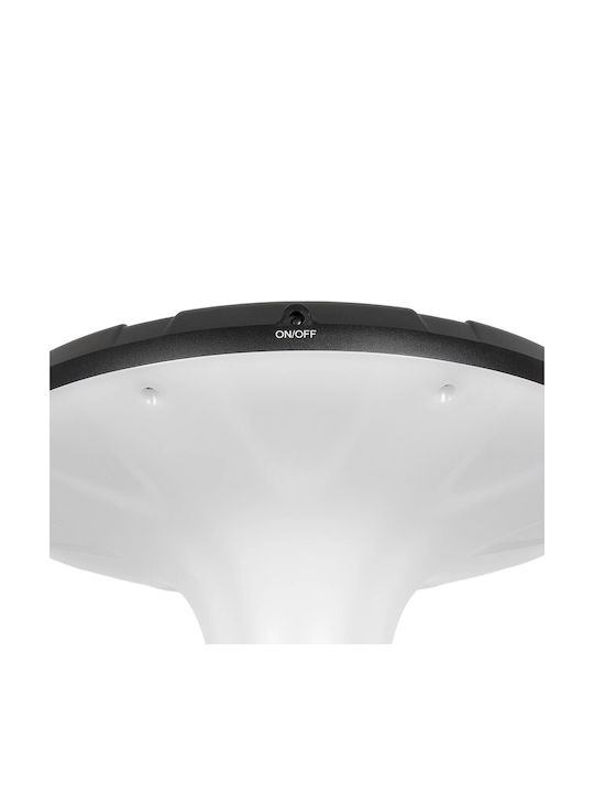 GloboStar Outdoor Floor Lamp Small Post LED 25W with Cold White Light IP65 Black