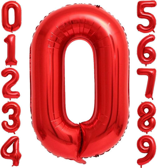 Номер 0 Фолио Червен 40см