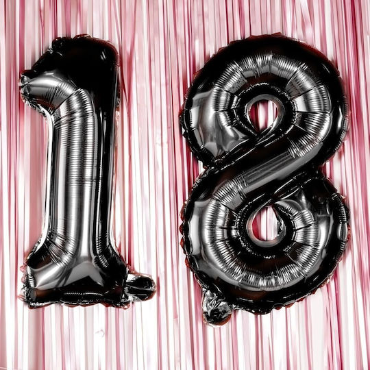 Number 1 Foil Jumbo Black 100cm