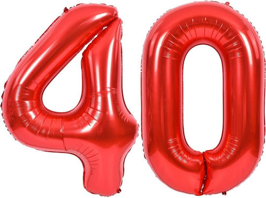 Anzahl 4 Folie Jumbo Rote 100cm