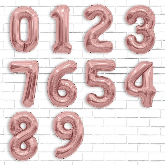 Număr 8 Folie Jumbo Rose Gold 80 cm