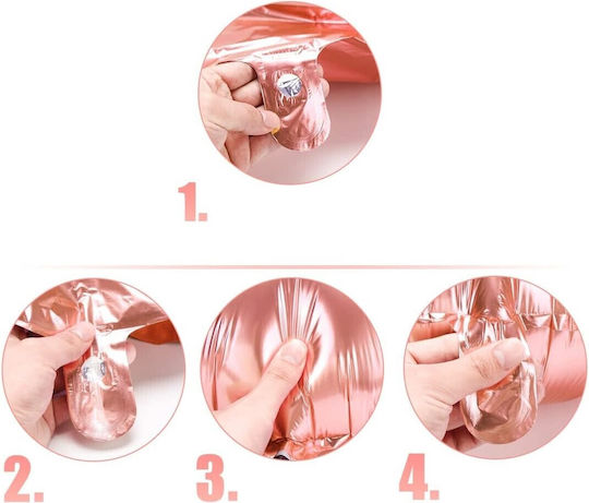 Number 2 Foil Jumbo Rose Gold 81cm