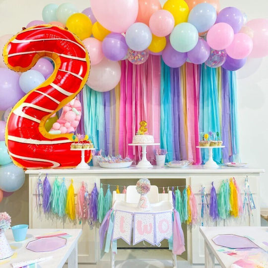 Număr 2 Folie Jumbo Multicolor 100 cm