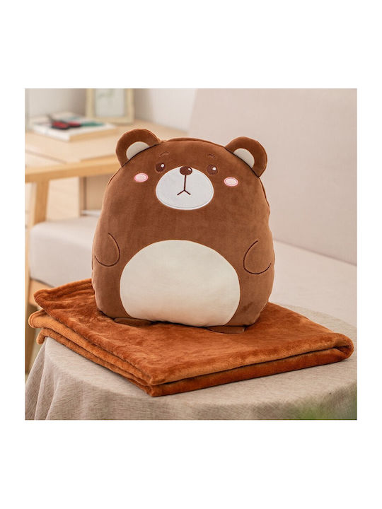 Alista Home Pătură 100% Bumbac Maro Cu Animal 100x170cm